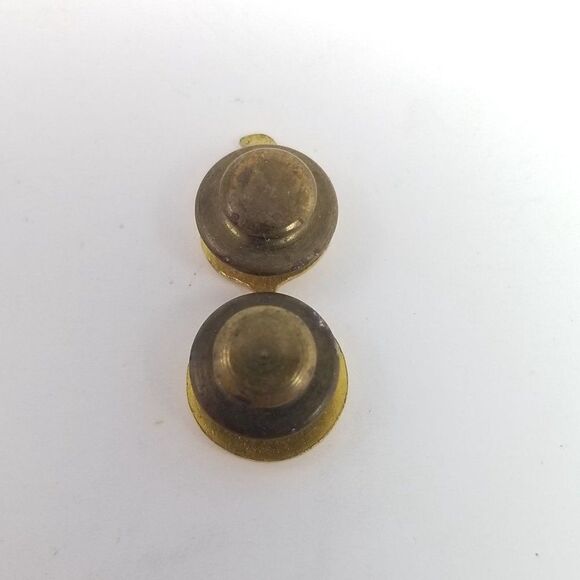 Vintage US Army Regulation Flaming Bomb Lapel Pin, Gold Tone Metal Brooch - Picture 3 of 5